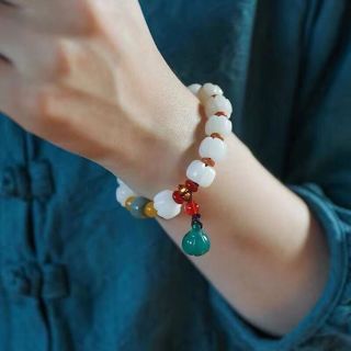 Vòng Đeo Tay Chuỗi Hạt Bồ Đề Phong Cách Phật Giáo Mới Cho Nữ