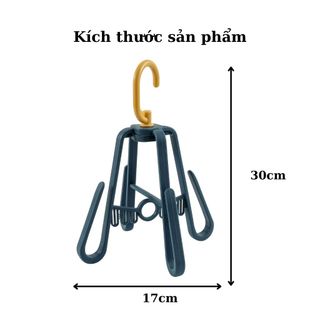 Móc treo 4 cạnh phơi giày dép đồ phụ kiện thông minh tiện dụng xoay 360 độ tiện lợi cao cấp