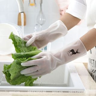 Găng tay cao su hình hưu cao cấp siêu bền siêu dai bảo vệ tay chống mài mòn