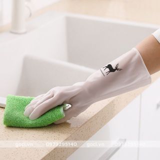 Găng tay cao su hình hưu cao cấp siêu bền siêu dai bảo vệ tay chống mài mòn