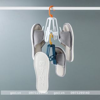 Móc treo 4 cạnh phơi giày dép đồ phụ kiện thông minh tiện dụng xoay 360 độ tiện lợi cao cấp