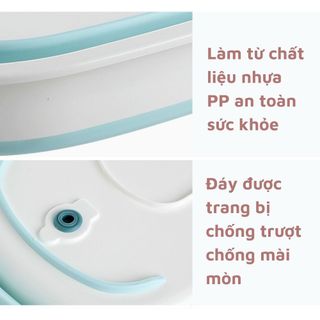 Chậu gấp gọn silicon cỡ lớn Faci tiết kiệm không gian chịu nhiệt tốt chất liệu cao cấp