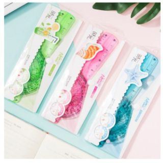 Bộ eke thước kẻ đựng túi cúc dễ thương