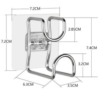 Móc treo dán tường đa năng cao cấp cài chậu nhà bếp nhà tắm tiện lợi