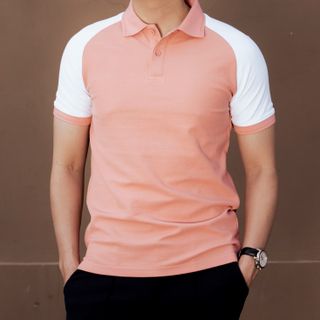 Áo thun nam cổ bẻ Polo Raglan Contrast Slimfit A02-158