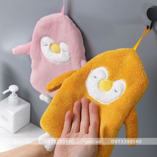 Khăn lau tay nhà bếp cao cấp hình thú dễ thương thấm hút nhanh chóng có móc treo tường