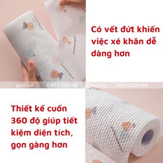 Khăn giấy đa năng tái sử dụng nhiều lần lau bếp vệ sinh nhà cửa hình trụ cao cấp giá sỉ