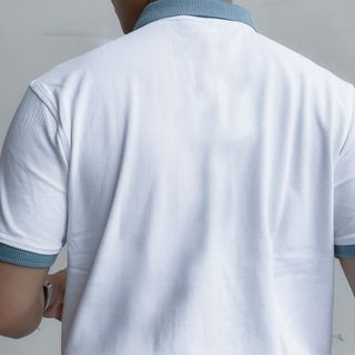 Áo thun nam phối vai, cổ bẻ Polo Shoulder & Placket Contrast Regular siêu thoát mát A02-214