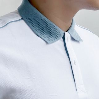 Áo thun nam phối vai, cổ bẻ Polo Shoulder & Placket Contrast Regular siêu thoát mát A02-214