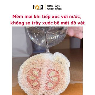 Miếng rửa chén Faci bọt biển nhanh khô. Miếng rửa chén bọt biển hoạt hình mềm mại vệ sinh đa năng cao cấp cho gia đình