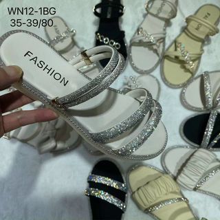 Sandal nữ bệt đính đá thời trang giá rẻ WN12