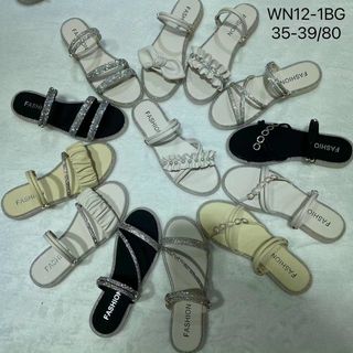 Sandal nữ bệt đính đá thời trang giá rẻ WN12