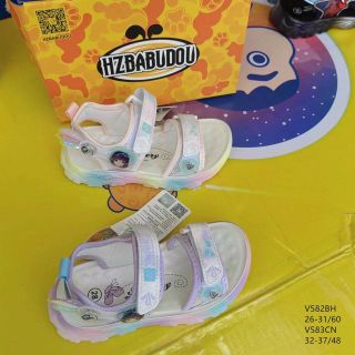 Sandal trẻ em quai ngang họa tiết cô gái V582