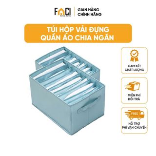 Hộp vải đựng quần áo Faci chia ngăn. Hộp vải đựng quần áo sắp xếp gọn gàng tiện lợi chất liệu cao cấp hàng xuất khẩu