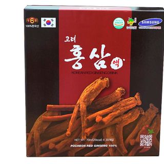 Nước hồng sâm Pocheon chính hãng sâm Hàn Quốc 6 năm tuổi hộp 30 gói