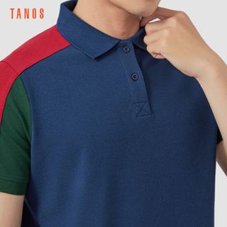Áo Polo thun nam Shoulder Panel Contrast siêu thoáng mát A02-117