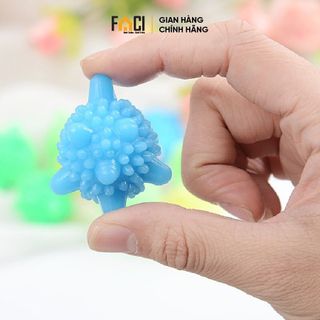 Bóng giặt quần áo Faci chống nhăn. Bóng giặt quần áo quả cầu gai cao su máy giặt loại bỏ vết bẩn làm mềm bảo vệ quần áo