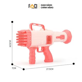 Súng bắn bong bóng Faci 32 nòng. Súng bắn bong bóng xà phòng chạy bằng pin siêu mạnh nhiều màu an toàn cho bé