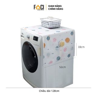 Tấm phủ tủ lạnh Faci chống bụi chống nước. Tấm phủ tủ lạnh máy giặt nhựa PEVA có ngăn để đồ tiện lợi