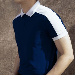 Áo thun nam cổ bẻ, áo Polo Shoulder Panel Contrast Slimfit siêu thoáng mát A02-220
