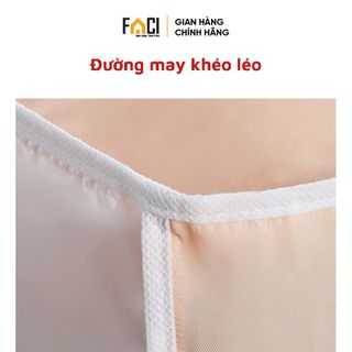 Hộp vải đựng quần áo Faci chống thấm nước. Hộp vải đựng quần áo chăn mền đa năng có quai xách nắp khóa kéo dung tích 72L