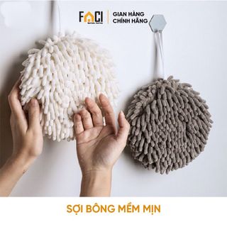Khăn lau tay nhà bếp Faci siêu thấm hút. Khăn lau tay nhà bếp san hô treo tường nhà tắm sợi bông thấm hút mềm mại