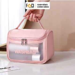 Túi đựng mỹ phẩm Faci form rộng. Túi đựng mỹ phẩm chống thấm nước túi đựng đồ trang điểm túi cá nhân đi biển đi du lịch
