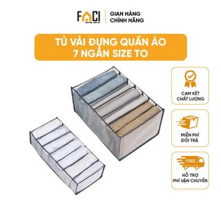Túi đựng quần áo Faci chia ngăn. Túi đựng quần áo đồ lót vải lưới siêu bền nhiều kích cỡ sắp xếp tủ quần áo tiện lợi