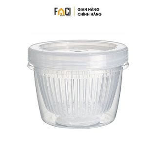 Hộp bảo quản thực phẩm Faci tách nước. Hộp bảo quản thực phẩm tươi hành lá gừng tỏi để tủ lạnh giúp ráo nước tươi lâu