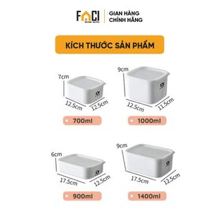 Hộp nhựa đựng thực phẩm Faci trữ đông. Hộp nhựa đựng thực phẩm tủ lạnh tupperware có nắp đậy