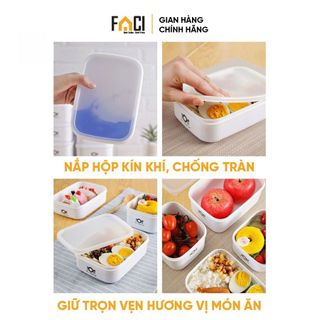 Hộp nhựa đựng thực phẩm Faci trữ đông. Hộp nhựa đựng thực phẩm tủ lạnh tupperware có nắp đậy