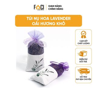 Túi thơm để tủ quần áo Faci hoa lavender khô. Túi thơm để tủ quần áo hoa oải hương thơm tự nhiên treo ô tô phòng ngườiủ