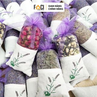 Túi thơm để tủ quần áo Faci hoa lavender khô. Túi thơm để tủ quần áo hoa oải hương thơm tự nhiên treo ô tô phòng ngườiủ giá sỉ