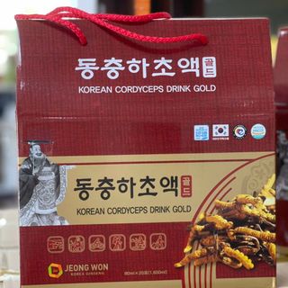 Nước đông trùng hạ thảo Jeongwon hộp 20 gói x 80ml