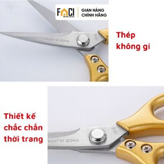 Kéo cắt gà Faci SK5 Nhật siêu bền. Kéo cắt gà đa năng cắt xương thịt cứng bền mã đẹp hàng chuẩn tiện ích gia dụng bếp