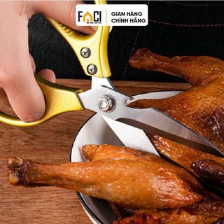 Kéo cắt gà Faci SK5 Nhật siêu bền. Kéo cắt gà đa năng cắt xương thịt cứng bền mã đẹp hàng chuẩn tiện ích gia dụng bếp