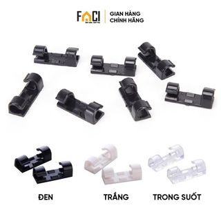 Nẹp dây điện dán tường Faci siêu dính. Nẹp dây điện dán tường chống rối kẹp cố định dây điện giữ cáp thông minh gọn gàng