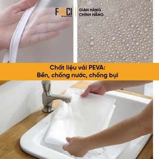 Túi bọc quần áo Faci trong suốt chống bụi. Túi bọc quần áo treo tủ dày dặn bảo quản quần áo chống thấm nước chống ẩm mốc