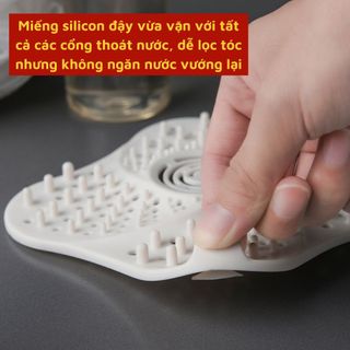 Miếng silicon đậy lỗ thoát nước FACI lọc rác thải tóc rụng ngăn ngừa nghẹt cống giá sỉ