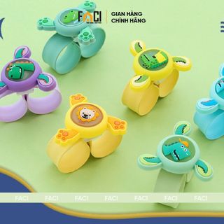Đồng hồ đuổi muỗi cho bé Faci hoạt hình. Đồng hồ tinh dầu đuổi muỗi đeo tay có đèn có xoay phát sáng an toàn cho bé