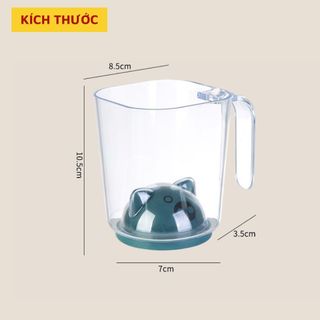 Cốc đánh răng FACI 2 trong 1 tích hợp khe cắm bàn chải tiện lợi chất liệu nhựa PP cao cấp