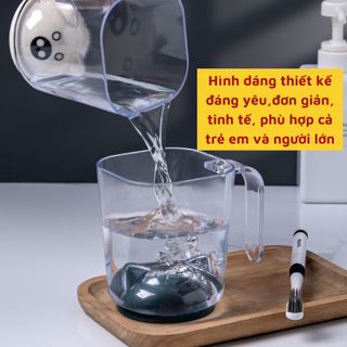 Cốc đánh răng FACI 2 trong 1 tích hợp khe cắm bàn chải tiện lợi chất liệu nhựa PP cao cấp