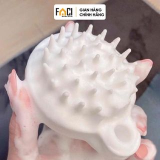 Lược gội đầu Faci silicon massage đầu. Lược gội đầu dưỡng sinh massage da đầu kiểu mới chải tóc thư giãn