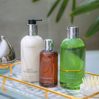 Combo VIJULLY 3 In 1 Gồm (Dầu Gội Bưởi, Dầu Xã, Tinh Dầu Bưởi) Giúp Cải Thiện Các Vấn Đề Tóc Rụng Xơ