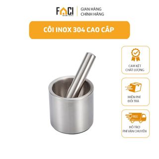 Cối inox 304 inox FACI cao cấp giã thức ăn hàng loại 1
