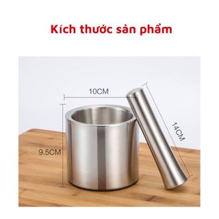 Cối inox 304 inox FACI cao cấp giã thức ăn hàng loại 1