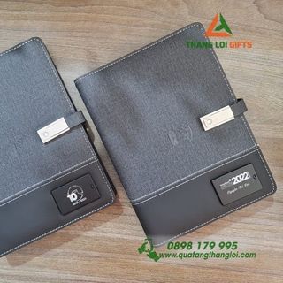 Sổ Tay Đa Năng - Logo Phát Sáng 7 Màu- Sổ tích điện cảm ứng khắc logo theo yêu cầu