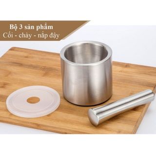 Cối inox 304 inox FACI cao cấp giã thức ăn hàng loại 1