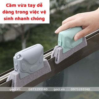 Dụng cụ vệ sinh rãnh cửa FACI lòng quạt tiện lợi