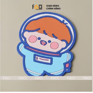 Miếng lót ly Faci silicon. Miếng lót ly lót cốc, đế lót nồi hình gấu dễ thương chịu nhiệt chống thấm nước chống trượt